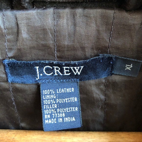 Sz xl J crew chocolate suede car coat - Picture 3 of 5